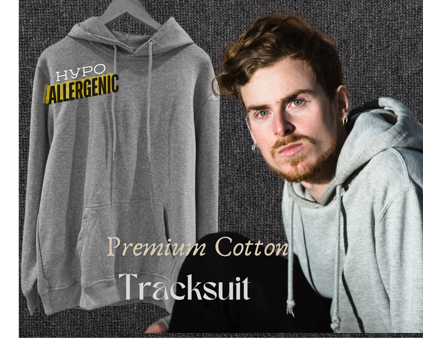 Tracksuit - Gray with Slim fit Trousers